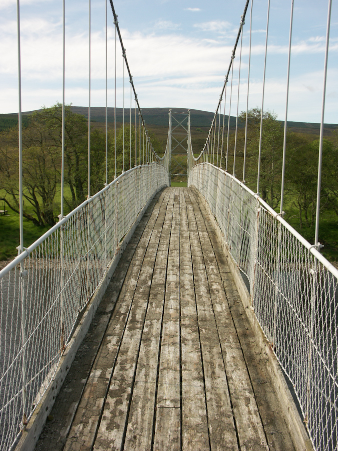 Foot Bridge over River Oykel, Brae Doune